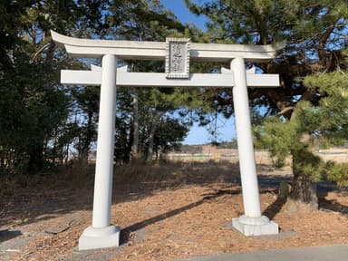 鳥居のみの現在の清神社