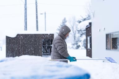 雪作業