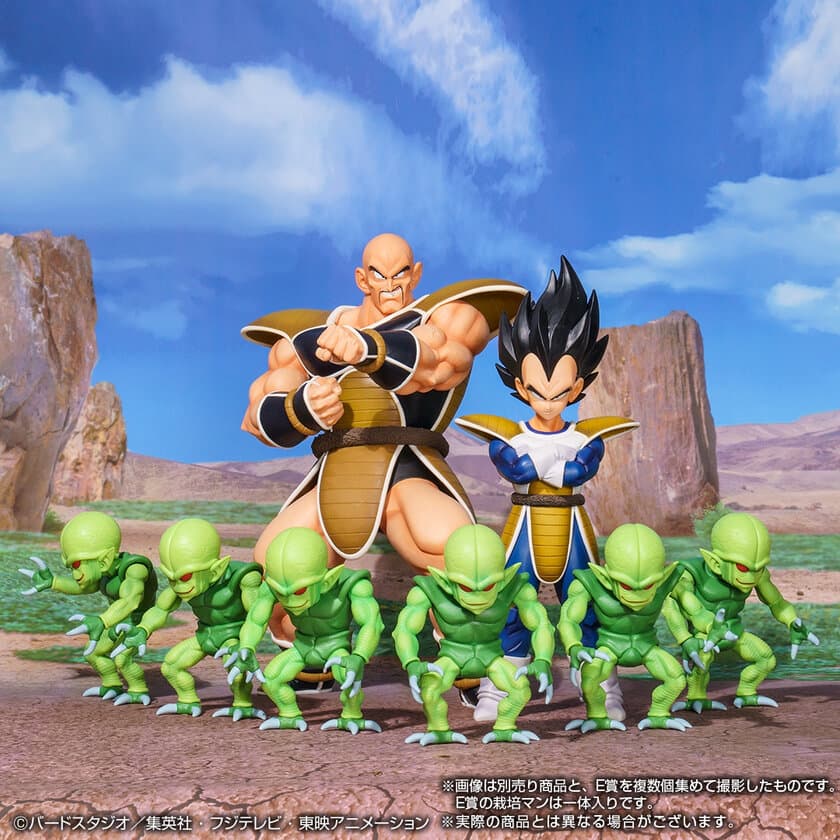 一番くじ「ドラゴンボール EX シリーズ」最新作に
ベジータ、ナッパ、栽培マンのフィギュアが遂に登場！