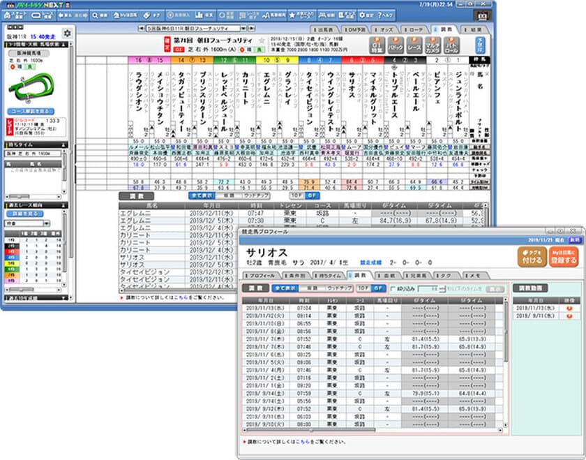 競馬の様々な情報を配信する「JRA-VAN」のスマホ・PCアプリで
ウッドチップコースの調教タイム提供が8月3日からスタート