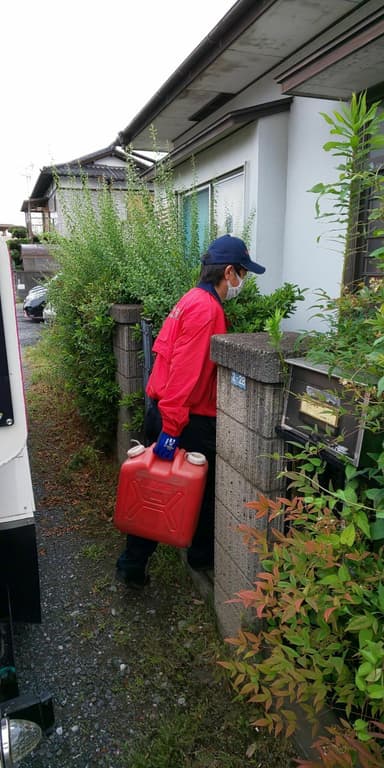 玄関前への持運び