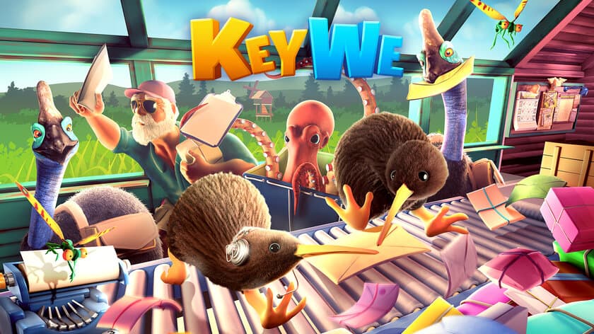 キュートな郵便パズルゲーム《KeyWe-キーウィ-》が
まもなく発売！
ハチャメチャな郵便局で協力して業務をこなそう！