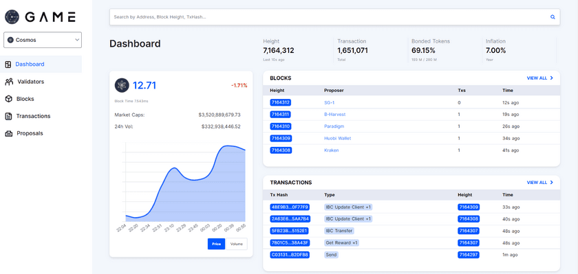 Cosmos Gaming Hubが、
Stargate版のCosmos Hub 4に対応した
GAME Explorer v1.0をリリース