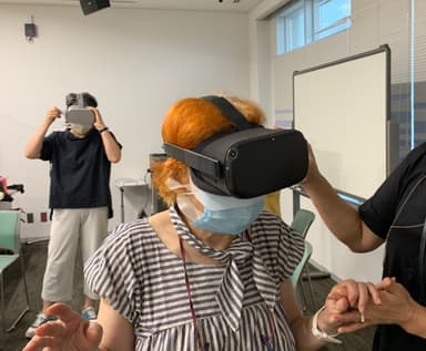 2020年にサポートしたVR体験会の様子