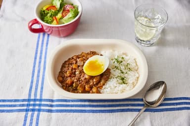 レンズ豆の無水キーマカレー