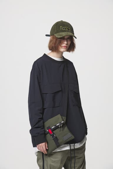 PULL OVER POCKET SHIRTS / BLACK