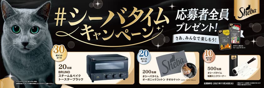 シーバ(R)を買って応募すると720名に素敵な賞品が当たる
「#シーバタイム キャンペーン」実施！