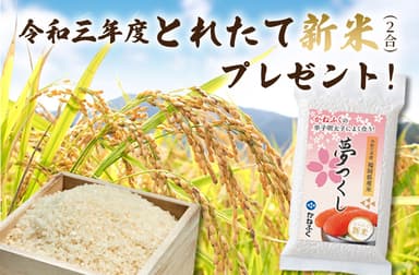 対象商品ご購入で「令和3年度福岡県産夢つくし」新米プレゼント