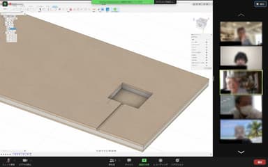 第一弾企画に関するオンライン会議の様子
