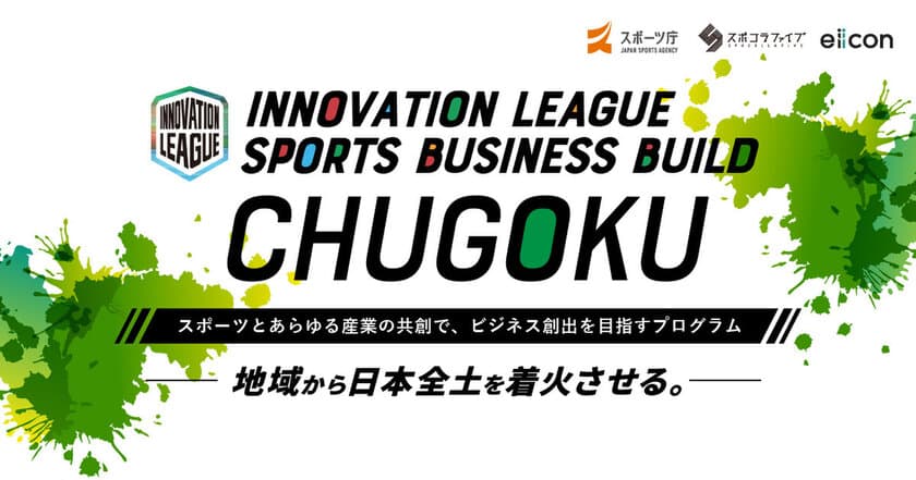 スポーツオープンイノベーション推進事業
『INNOVATION LEAGUE SPORTS BUSINESS BUILD』
始動！中国地域のスポーツチーム／団体がパートナー企業の
募集開始！スポーツとあらゆる産業の共創で、
ビジネス創出を目指すプログラム