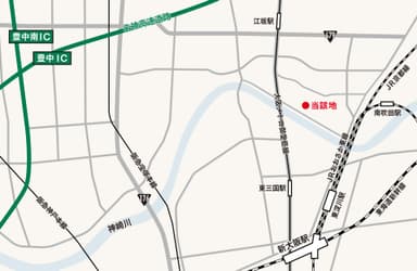 南吹田物件地図