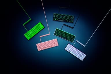 左から：Razer Green&#44; Quartz Pink&#44; Classic Black&#44; Classic Black&#44; Mercury White