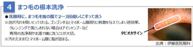 ケア方法4 まつ毛の根本洗浄