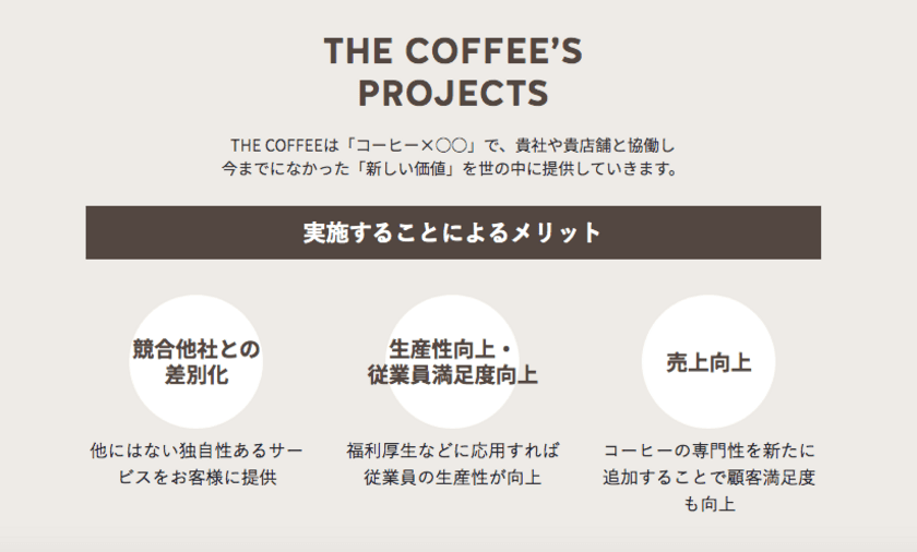 【『コーヒー』で会社や事業の新しい“価値”を創造しませんか？】