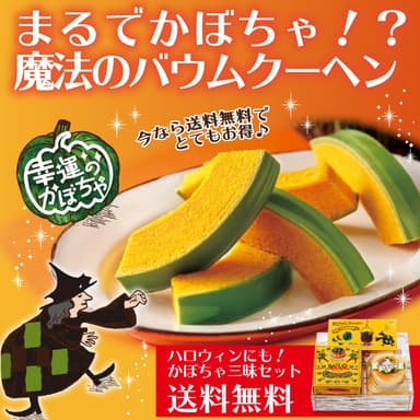 今なら送料無料！ハロウィンにも「かぼちゃ三昧セット」