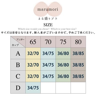 Bepit63 サイズ一覧