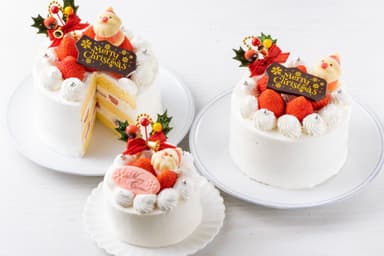 クリスマスボンボンショートケーキ