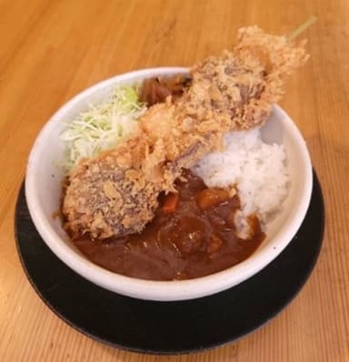 きのこジャンボ串カツカレー