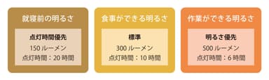 (4)シーンに合わせた明るさの調整