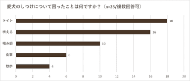 ペットのしつけ悩みランキング