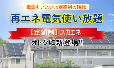 再エネ電気使い放題「スカエネ」