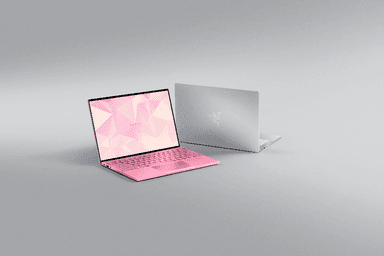 (Razer Book　左： Quartz Pinkモデル　右：Mercury Whiteモデル)