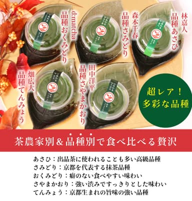 超レア！多彩な品種の抹茶