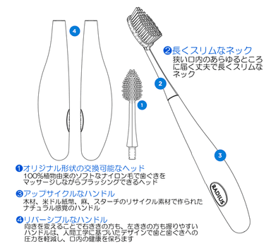 ハイブリッド歯ブラシ詳細