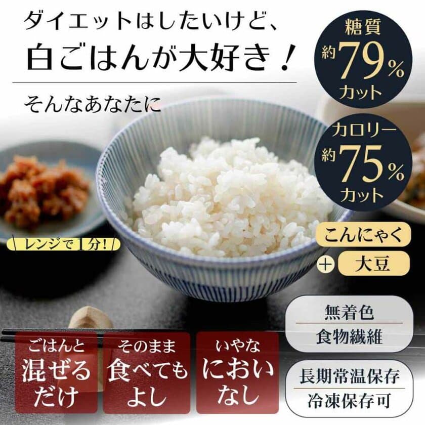 おいしく食べて、カロリー75％カット　
新商品「レンチン・ゼンライス」販売開始のお知らせ