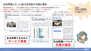 ＜前回の特別定額給付金支給の問題点＞