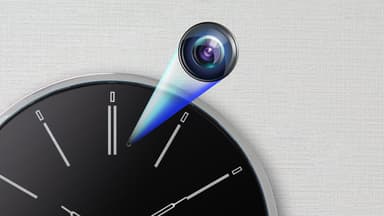 WALL CLOCK　カメラ　アップ画像