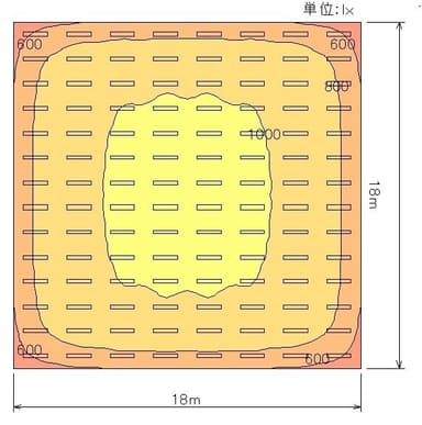 FLR40照度分布画像