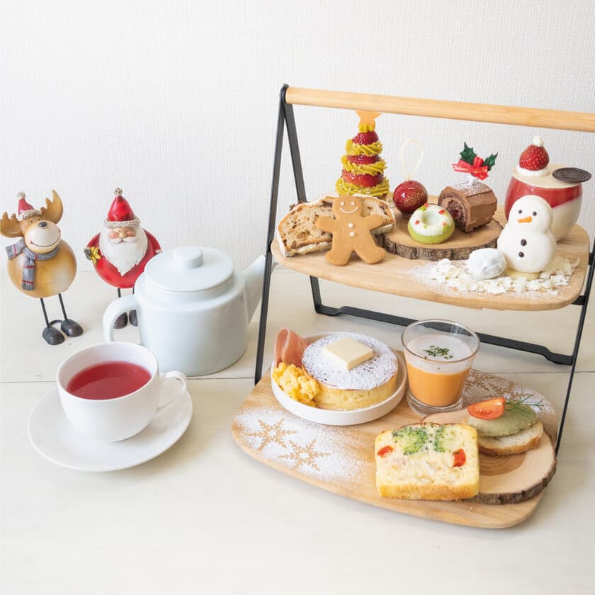 カフェ アクイーユ、X'mas限定パンケーキ・
アフタヌーンティーを12月1日～25日まで期間限定販売！