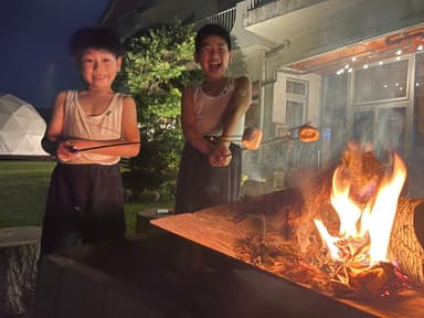 焼きマシュマロ＆焼き芋大会