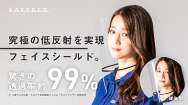 驚きの透過率約99％　レイヤード　モスアイシート