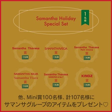 Holiday Presentキャンペーン賞品