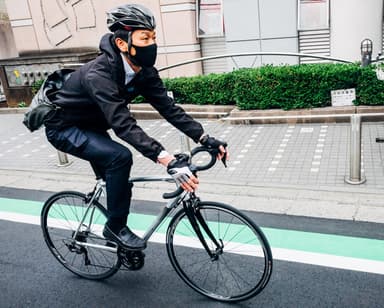 自転車通勤推進企業 株式会社はてな　(photo 小俣 雄風太／onyourmark.jp)