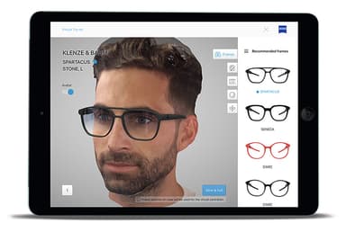 ZEISS VTO(バーチャル試着)イメージ