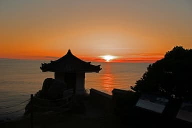 参考：観音崎の夕日