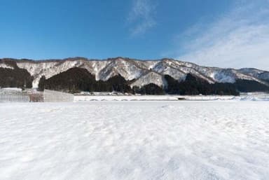 三関の雪化粧