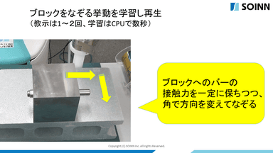 図1：SOINN(R) 2.0によるロボットの力触覚マルチモーダル学習