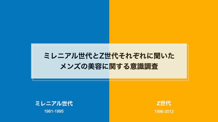 ミレニアル世代とZ世代に対してメンズ美容の意識調査
髪型の好みに大きな差が出る