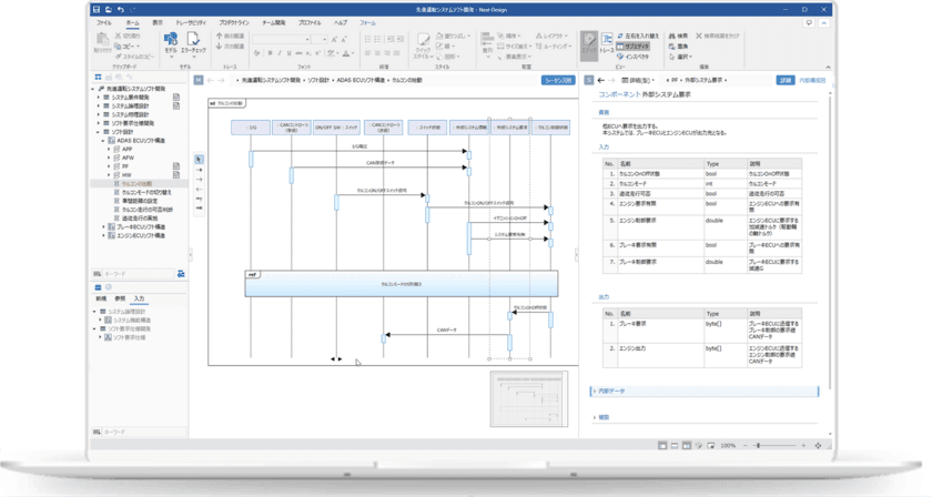 デンソークリエイト、
Gitによる分散開発対応や大規模開発向け新機能を追加した
システム・ソフトウェア設計ツール
「Next Design v2.0」をリリース