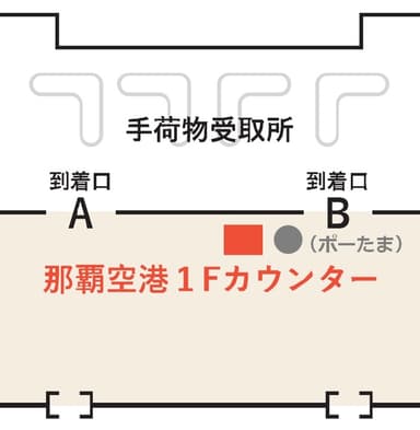 旅行初日は空港カウンターでお預けください