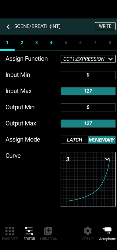 「Aerophone Pro Editor」画面イメージ