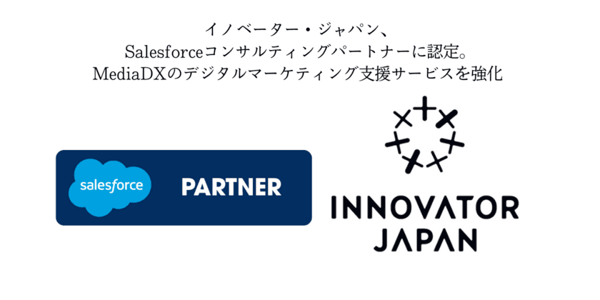 イノベーター・ジャパン、
Salesforceコンサルティングパートナーに認定。
MediaDXのデジタルマーケティング支援サービスを強化