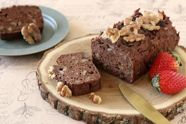 「くるみとバナナのチョコパウンドケーキ」