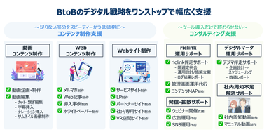 riclinkが支援するBtoBデジタルマーケティング一覧