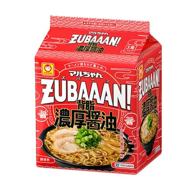 マルちゃんZUBAAAN!　背脂濃厚醤油　3食パック