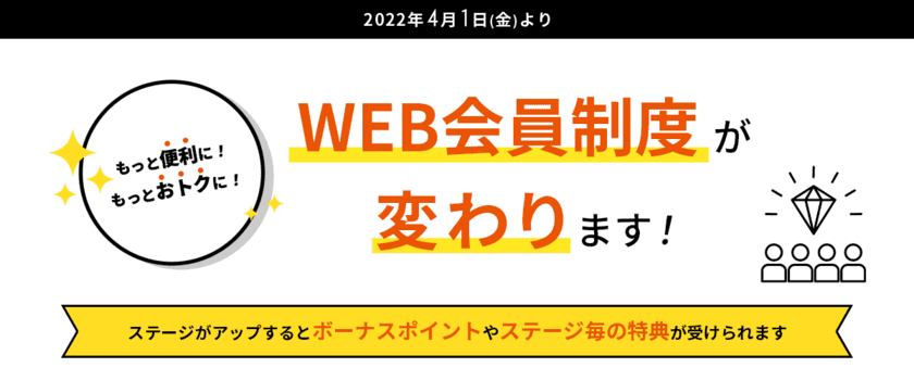 WEB会員制度が新しく生まれ変わります